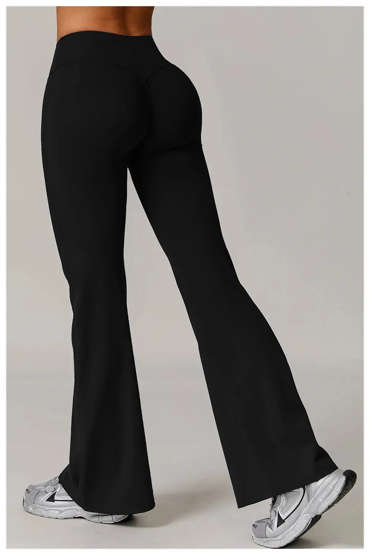 High Waist Wide Leg Pants Leggings Women Tights Fitness Bell-bottoms Yoga Elastic Leggings Push Up Gym Workout Flared Pants luxecrown.co.uk