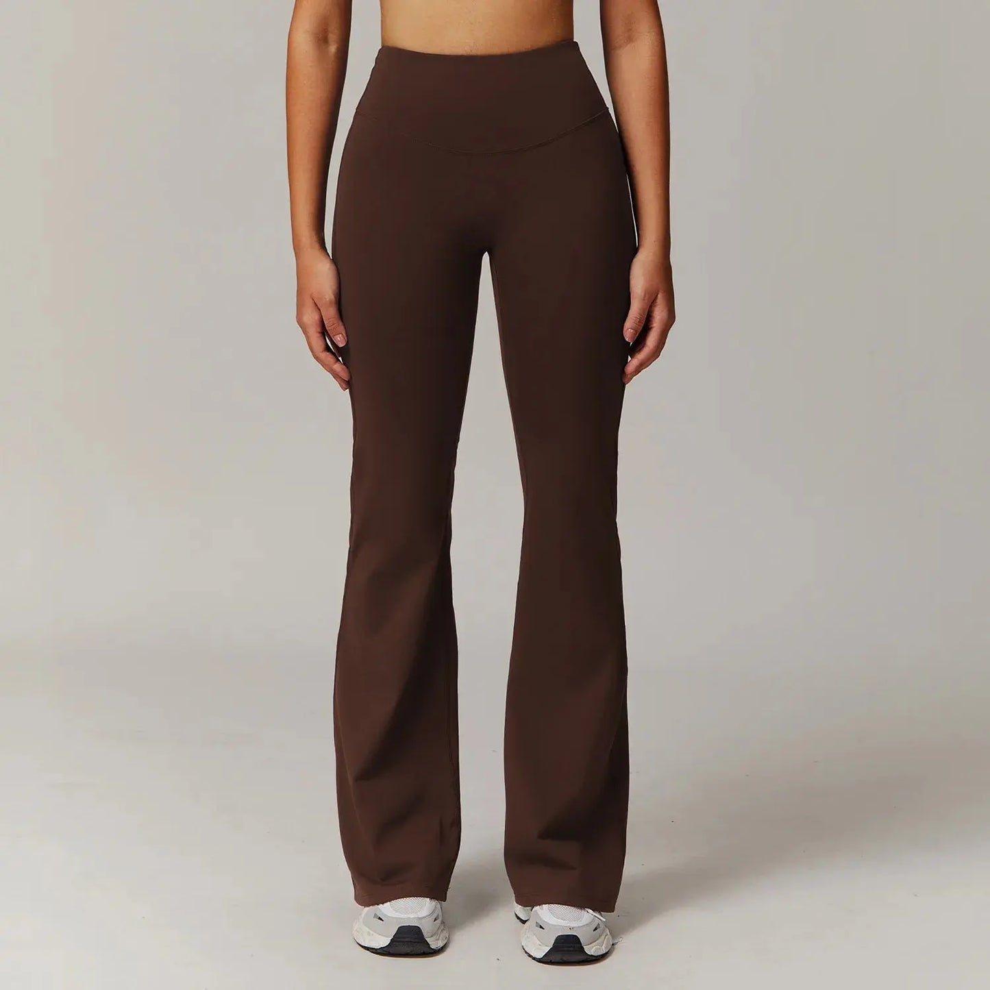High Waist Wide Leg Pants Leggings Women Tights Fitness Bell-bottoms Yoga Elastic Leggings Push Up Gym Workout Flared Pants luxecrown.co.uk