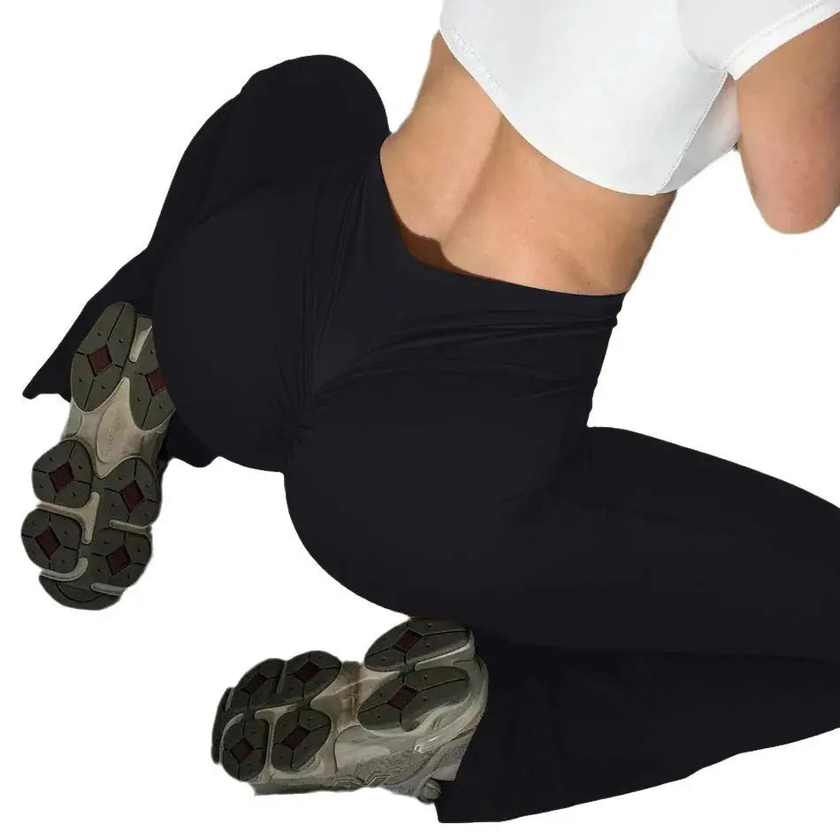 High Waist Workout Yoga Leggings Fitness Butt Lifting Scrunch Butt Sports Gym Pants Women luxecrown.co.uk