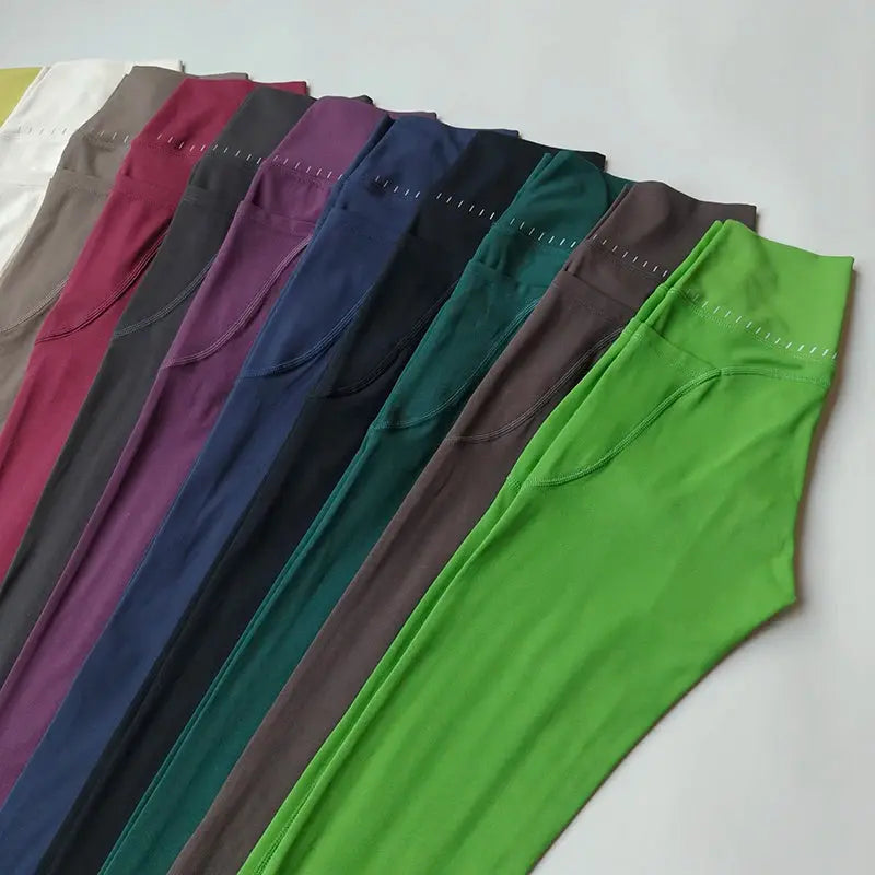 High Waist Yoga Leggings Women Soft With Pockets Sports Leggings Tights Fitness Gym Elastic Pants High Quality Sport Leggings luxecrown.co.uk