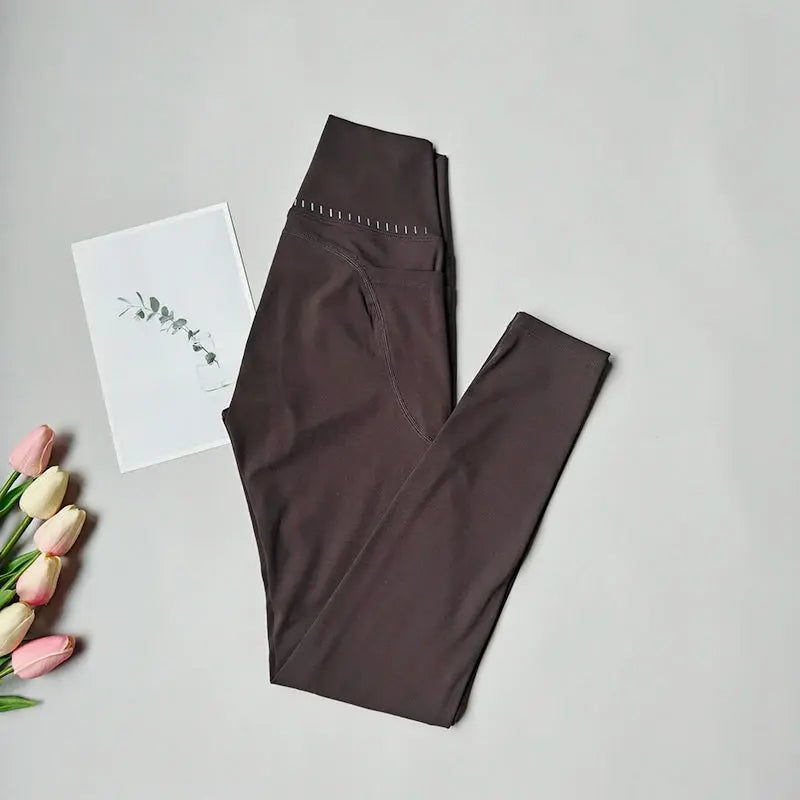 High Waist Yoga Leggings Women Soft With Pockets Sports Leggings Tights Fitness Gym Elastic Pants High Quality Sport Leggings luxecrown.co.uk