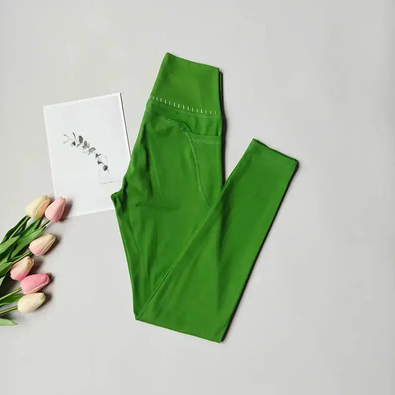 High Waist Yoga Leggings Women Soft With Pockets Sports Leggings Tights Fitness Gym Elastic Pants High Quality Sport Leggings luxecrown.co.uk