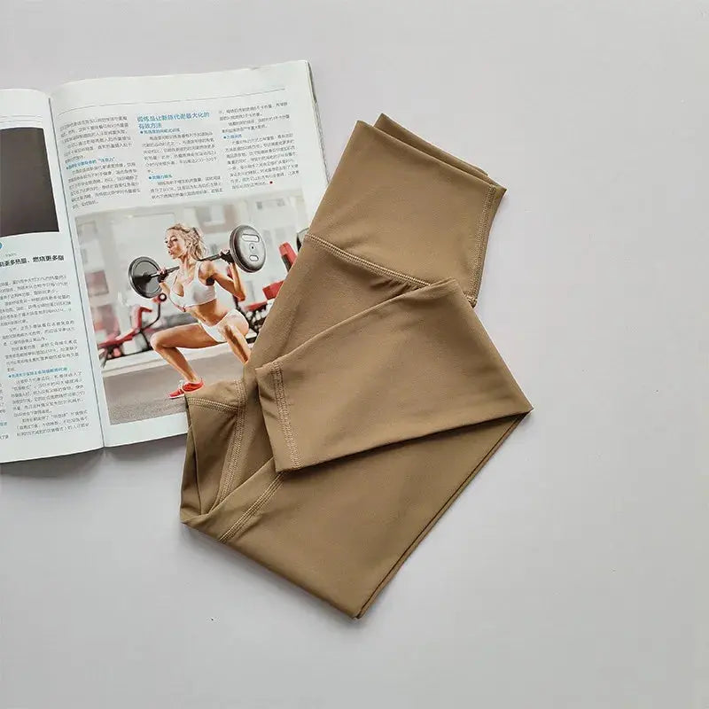 High Waist Yoga Leggings for Women Soft Breathable Sports Tights Fitness Gym Elastic Pants High Quality Sport Leggings luxecrown.co.uk