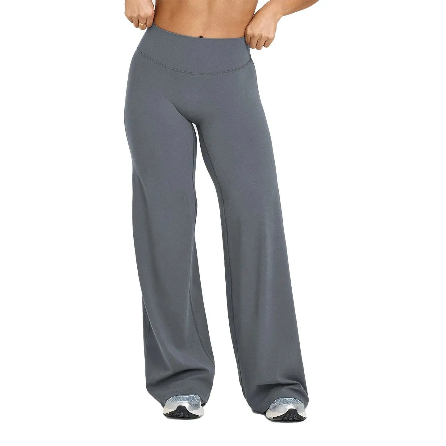 High Waisted Straight Leg Yoga Pants for Women, Naked Feeling Butt Lifting Loose Fit Workout Trousers, Slimming Gym Pants luxecrown.co.uk