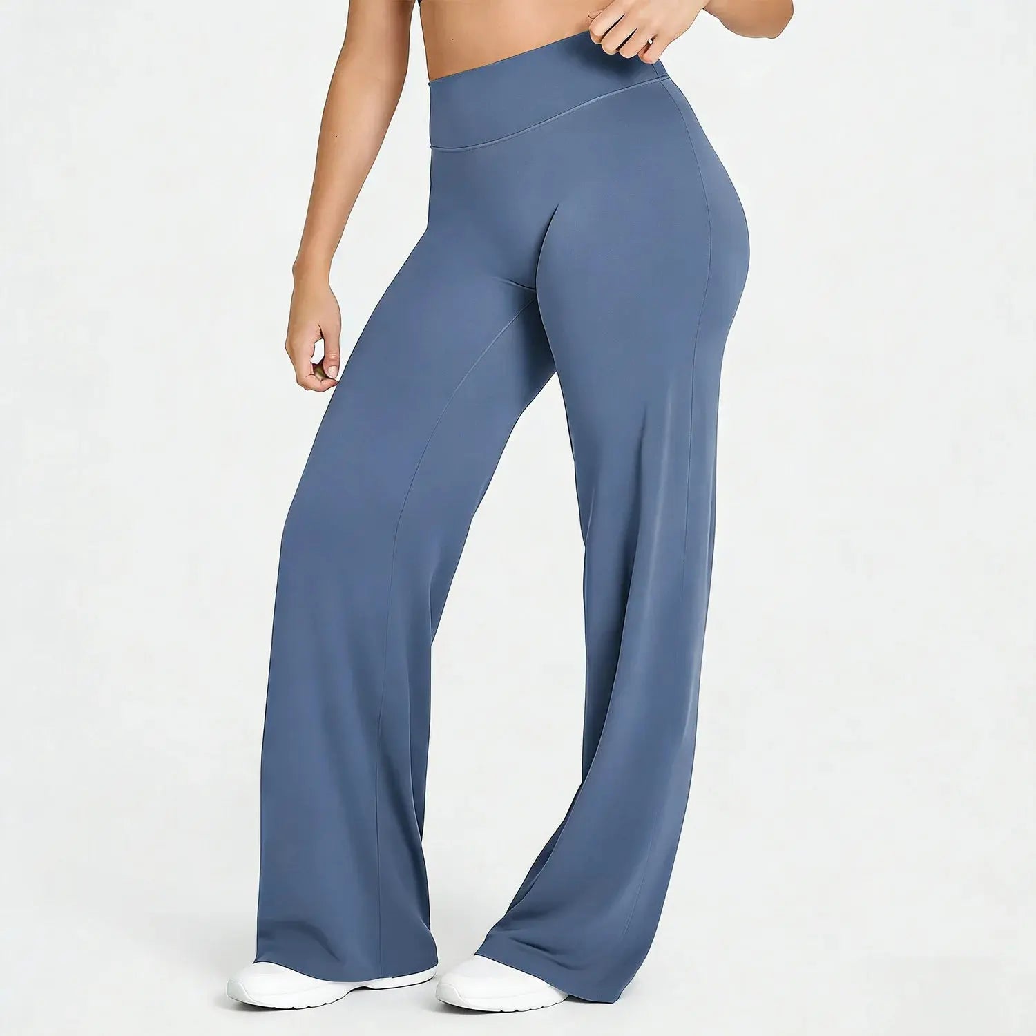 High Waisted Straight Leg Yoga Pants for Women, Naked Feeling Butt Lifting Loose Fit Workout Trousers, Slimming Gym Pants luxecrown.co.uk