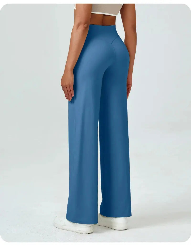 High Waisted Straight Leg Yoga Pants for Women, Naked Feeling Butt Lifting Loose Fit Workout Trousers, Slimming Gym Pants luxecrown.co.uk