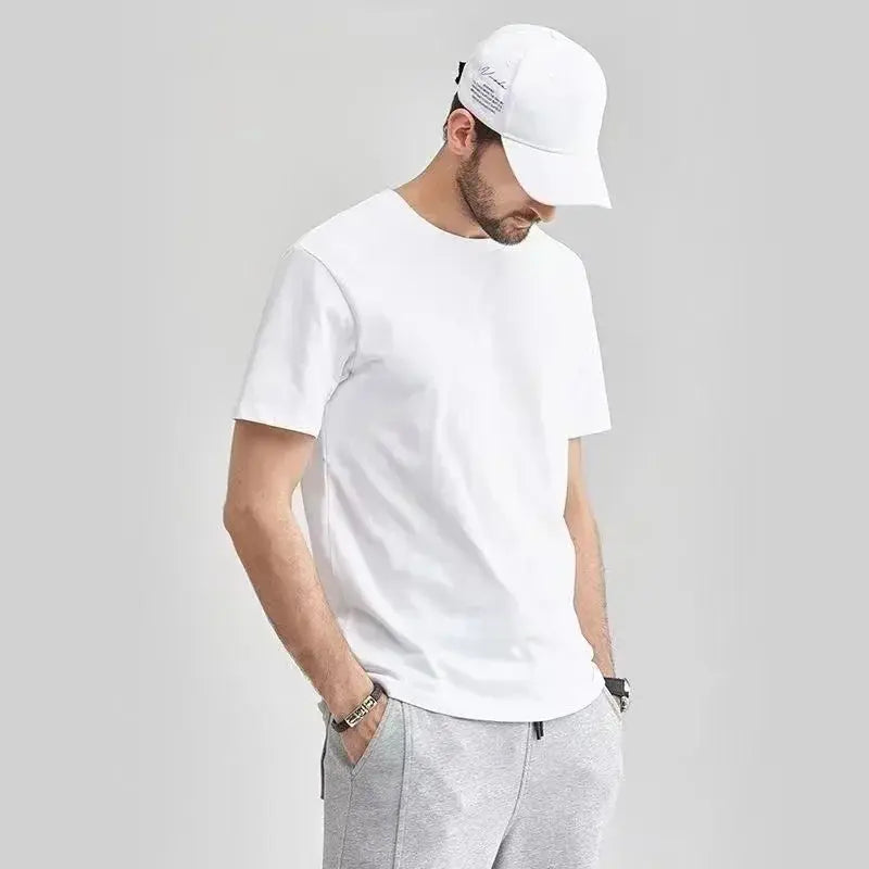 Hot Selling Loose and Comfortable Cotton T-shirts  Luxurious and Fashionable for Both Men and Women in Summer Streetsharks
