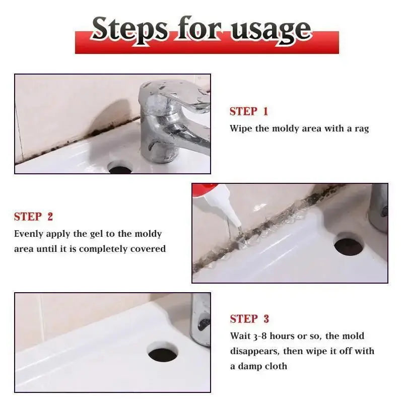 Household Mold Remover Gel Deep Down Wall Mold Mildew Remover Cleaner Caulk Gel Mold Remover Gel Streetsharks