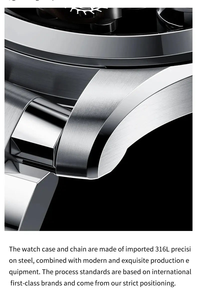 IDEAL KNIGHT Top Brand Luxruy Mens Watch Advanced Tourbillon Automatic Mechanical Watch Waterproof Luminous Dual Region Time luxecrown.co.uk
