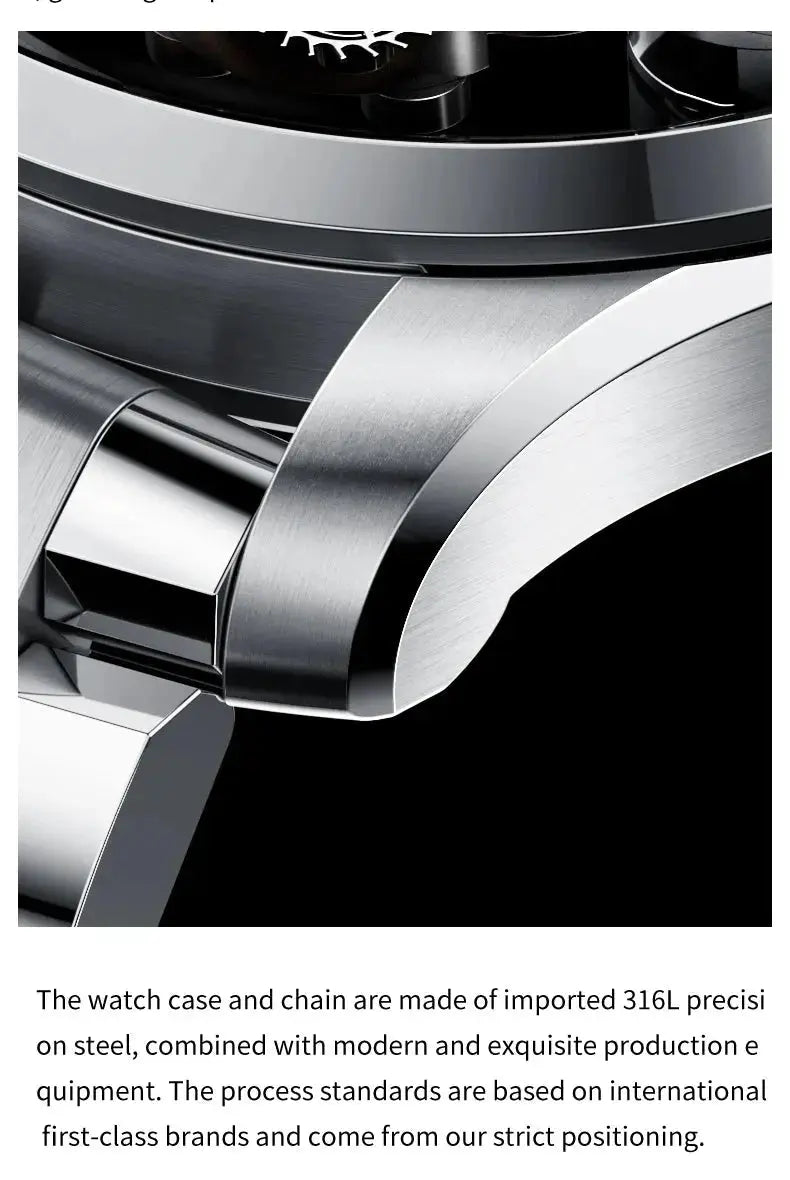 IDEAL KNIGHT Top Brand Luxruy Mens Watch Advanced Tourbillon Automatic Mechanical Watch Waterproof Luminous Dual Region Time luxecrown.co.uk