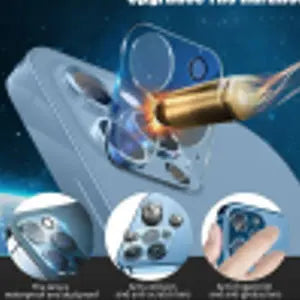 IPhone Camera Protector for iPhone 11, 12 Mini, 12 Pro Max, 13 Pro/Pro Max, 15/15 Plus, 16/16 Plus, 16 Pro/Pro Max Streetsharks