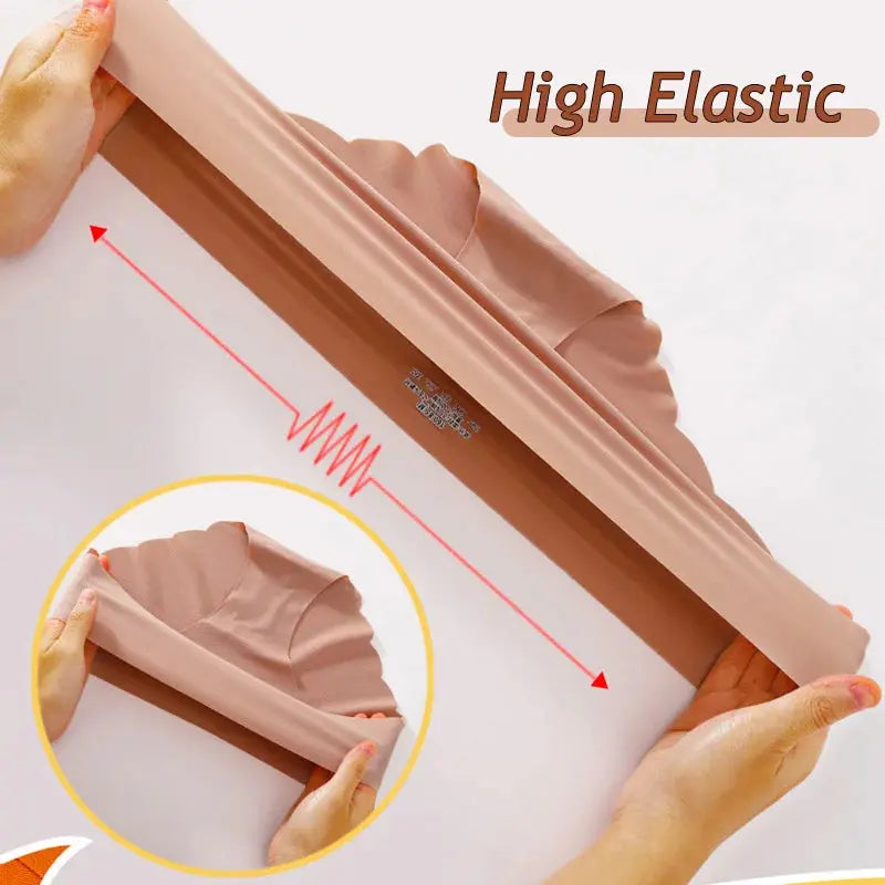 Ice Silk Seamless Panties 4PCS/Set Women's Briefs Solid Color Elastic Underwear Female Ultra Thin No Trace Wavy Side Panties luxecrown.co.uk