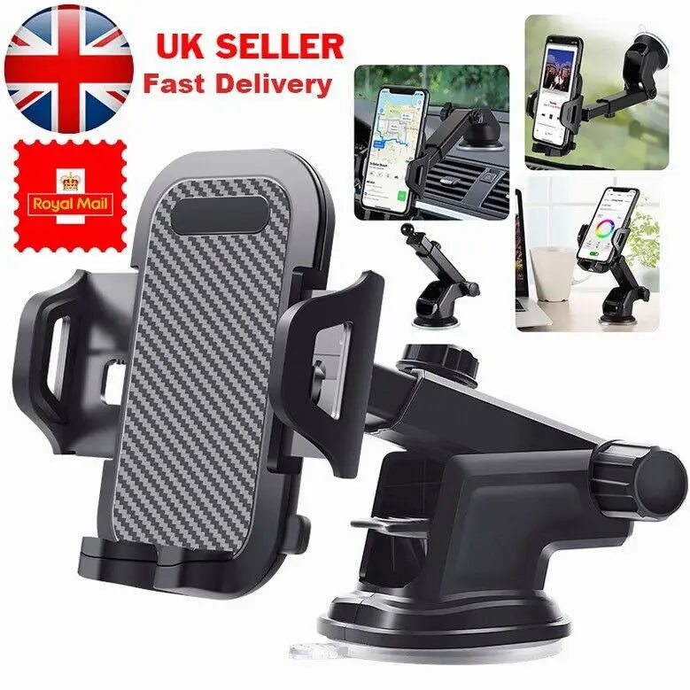 In Car Phone Universal Holder 360 Rotatable Car Mobile Phone Suction Mount luxecrown
