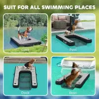 Inflatable Dog Boat Ramp for Dock & Boat – 286 lbs Capacity Luxecrown