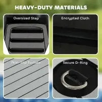 Inflatable Dog Boat Ramp for Dock & Boat – 286 lbs Capacity Luxecrown