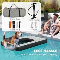 Inflatable Dog Boat Ramp for Dock & Boat – 286 lbs Capacity Luxecrown