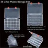 LAifu Snack Box with Compartments, 36 Grids Plastic Stackable Organizer Streetsharks