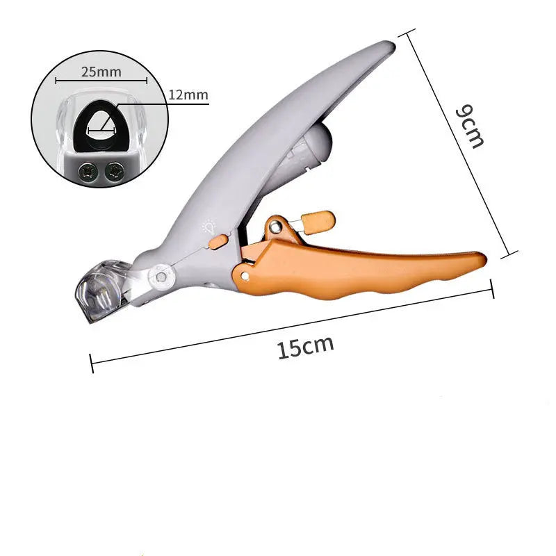 LED Light Dog Nail Clippers – Safe Glow Pet Nail Trimmer Luxecrown