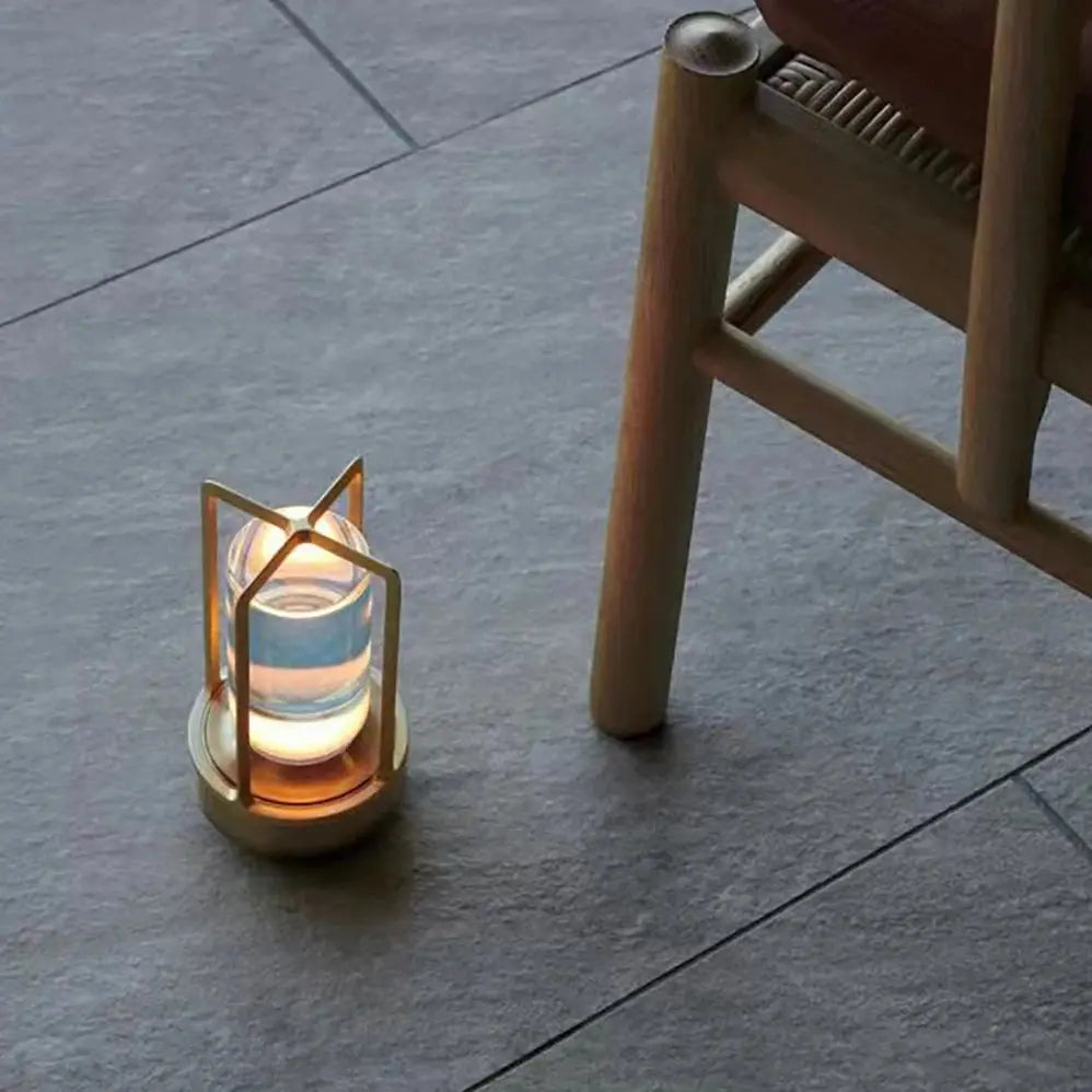 LED crystal table lamp Plastic Rechargeable touch night lamp Bedroom Bedside table lamp Restaurant decorative lamp luxecrown.co.uk
