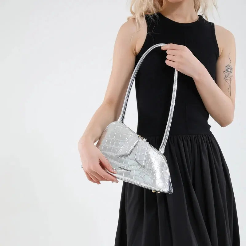 LEFTSIDE Pu Leather Underarm Bags for Women 2025 Korean Fashion Leopard Handbags and Purses Small Luxury Party Shoulder Bag Streetsharks