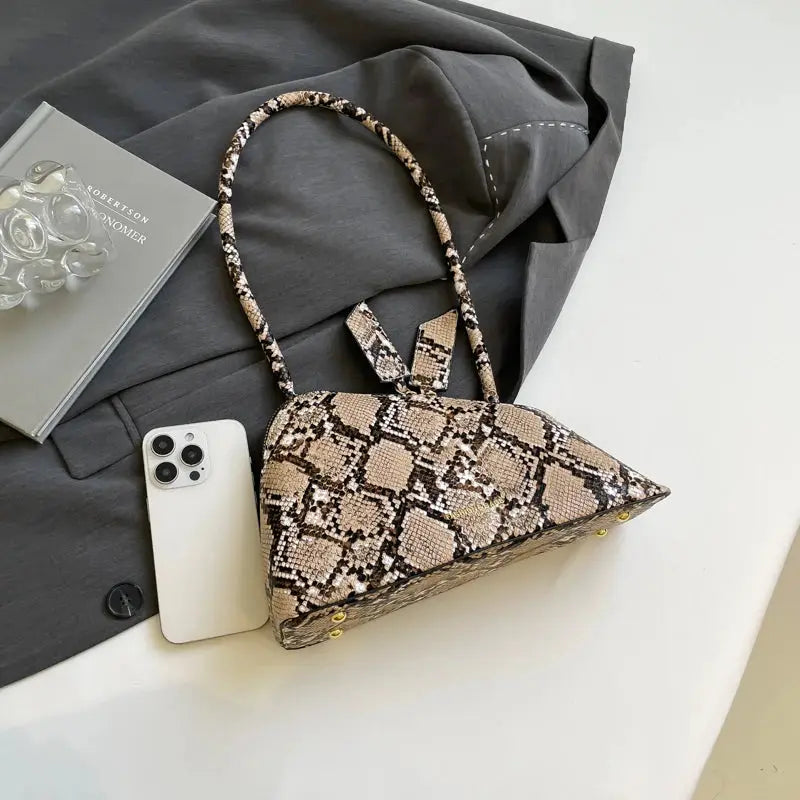 LEFTSIDE Pu Leather Underarm Bags for Women 2025 Korean Fashion Leopard Handbags and Purses Small Luxury Party Shoulder Bag Streetsharks