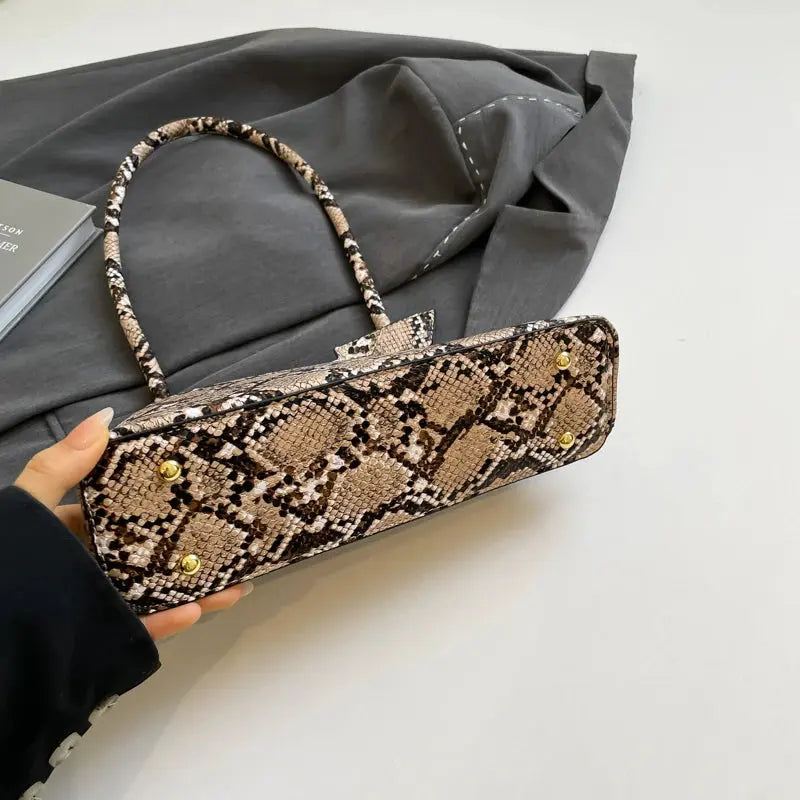 LEFTSIDE Pu Leather Underarm Bags for Women 2025 Korean Fashion Leopard Handbags and Purses Small Luxury Party Shoulder Bag Streetsharks