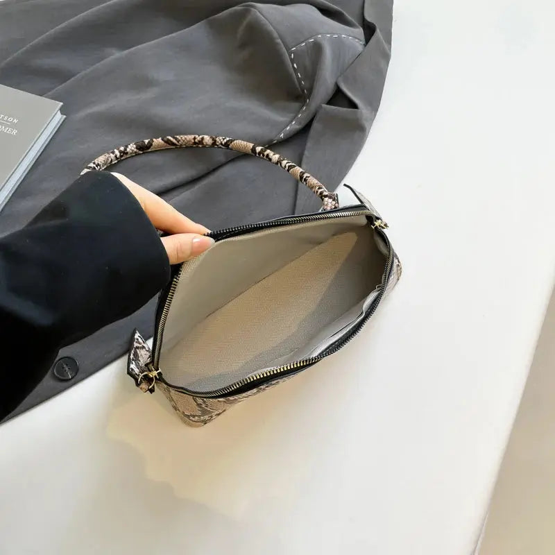 LEFTSIDE Pu Leather Underarm Bags for Women 2025 Korean Fashion Leopard Handbags and Purses Small Luxury Party Shoulder Bag Streetsharks