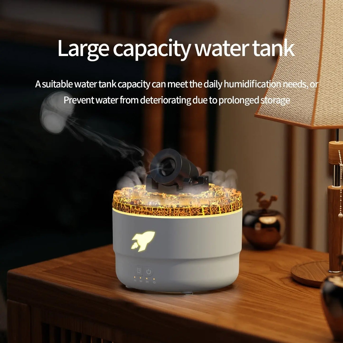 Lava Crack Humidifier Hotel Essential Oil Ultrasonic Fragrance Diffuser Aerosol Vaporizer StreetSharks