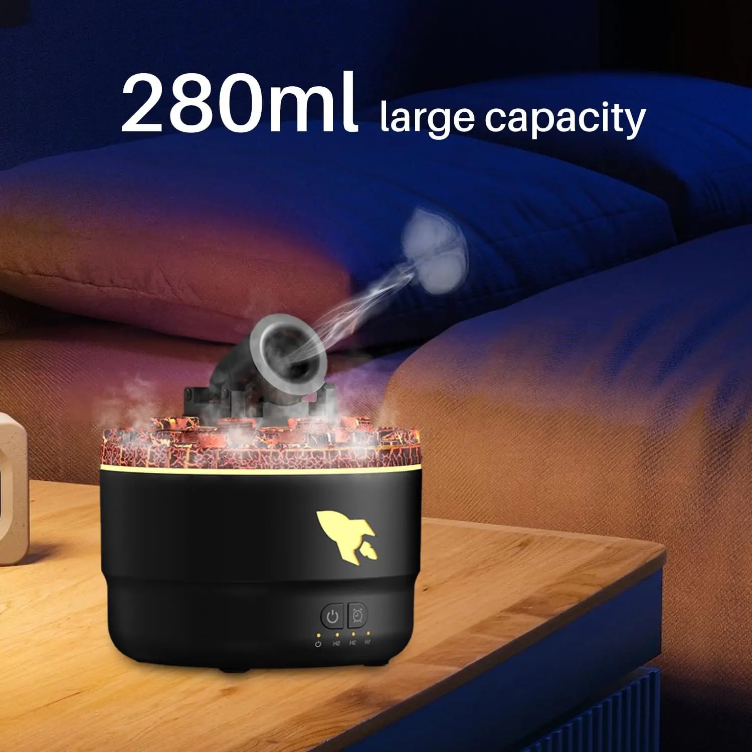 Lava Crack Humidifier Hotel Essential Oil Ultrasonic Fragrance Diffuser Aerosol Vaporizer StreetSharks