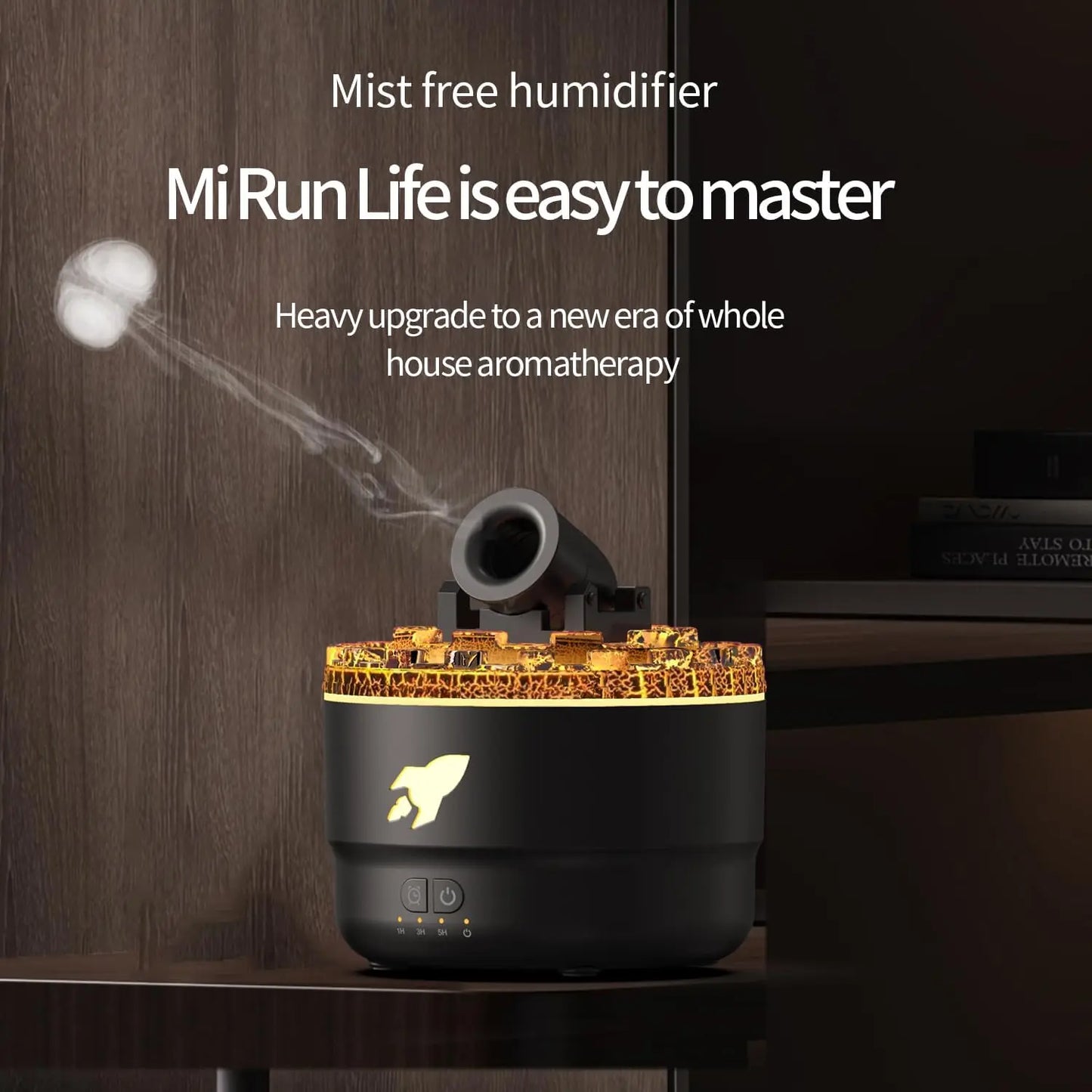 Lava Crack Humidifier Hotel Essential Oil Ultrasonic Fragrance Diffuser Aerosol Vaporizer StreetSharks