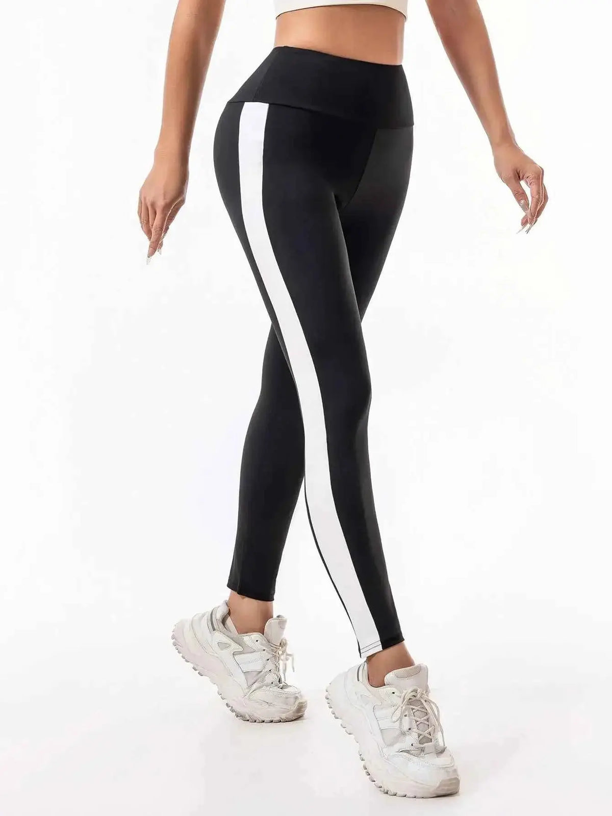 Leggings Women Wear High-Waisted Elastic Letter Stretch Leggings Hip Lift Yoga Fitness Pants