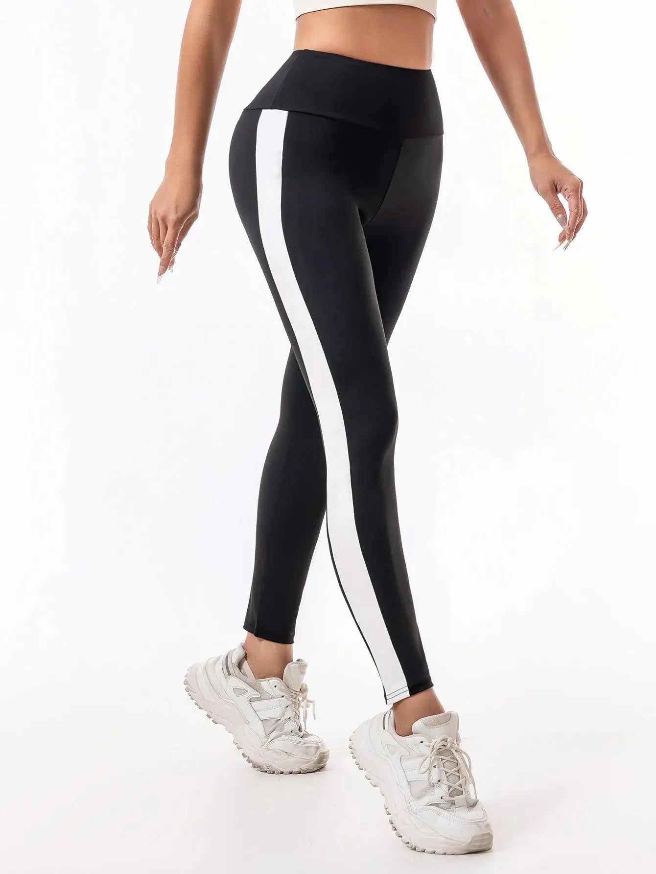 Leggings Women Wear High-Waisted Elastic Letter Stretch Leggings Hip Lift Yoga Fitness Pants luxecrown.co.uk