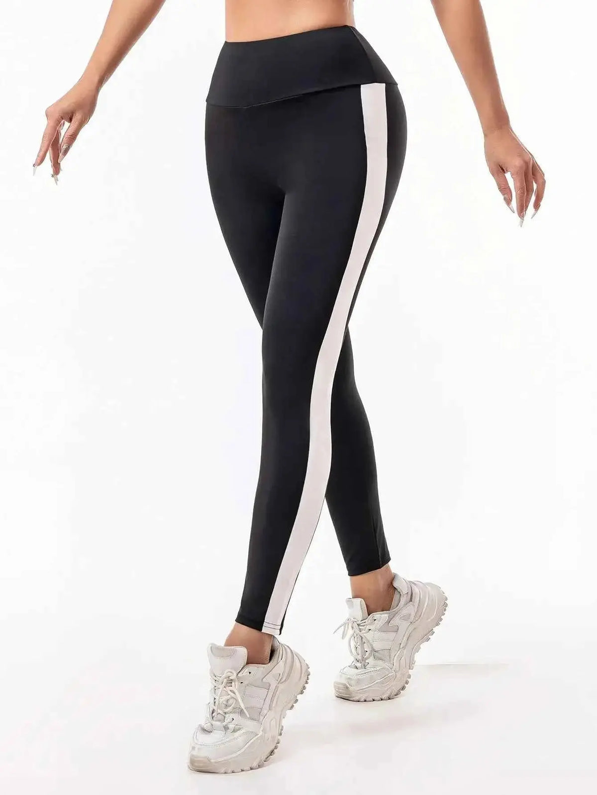 Leggings Women Wear High-Waisted Elastic Letter Stretch Leggings Hip Lift Yoga Fitness Pants