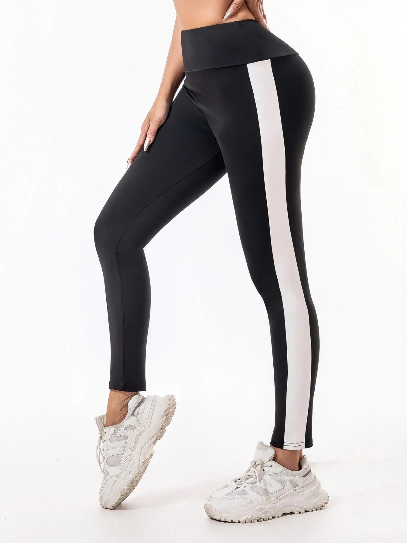 Leggings Women Wear High-Waisted Elastic Letter Stretch Leggings Hip Lift Yoga Fitness Pants luxecrown.co.uk