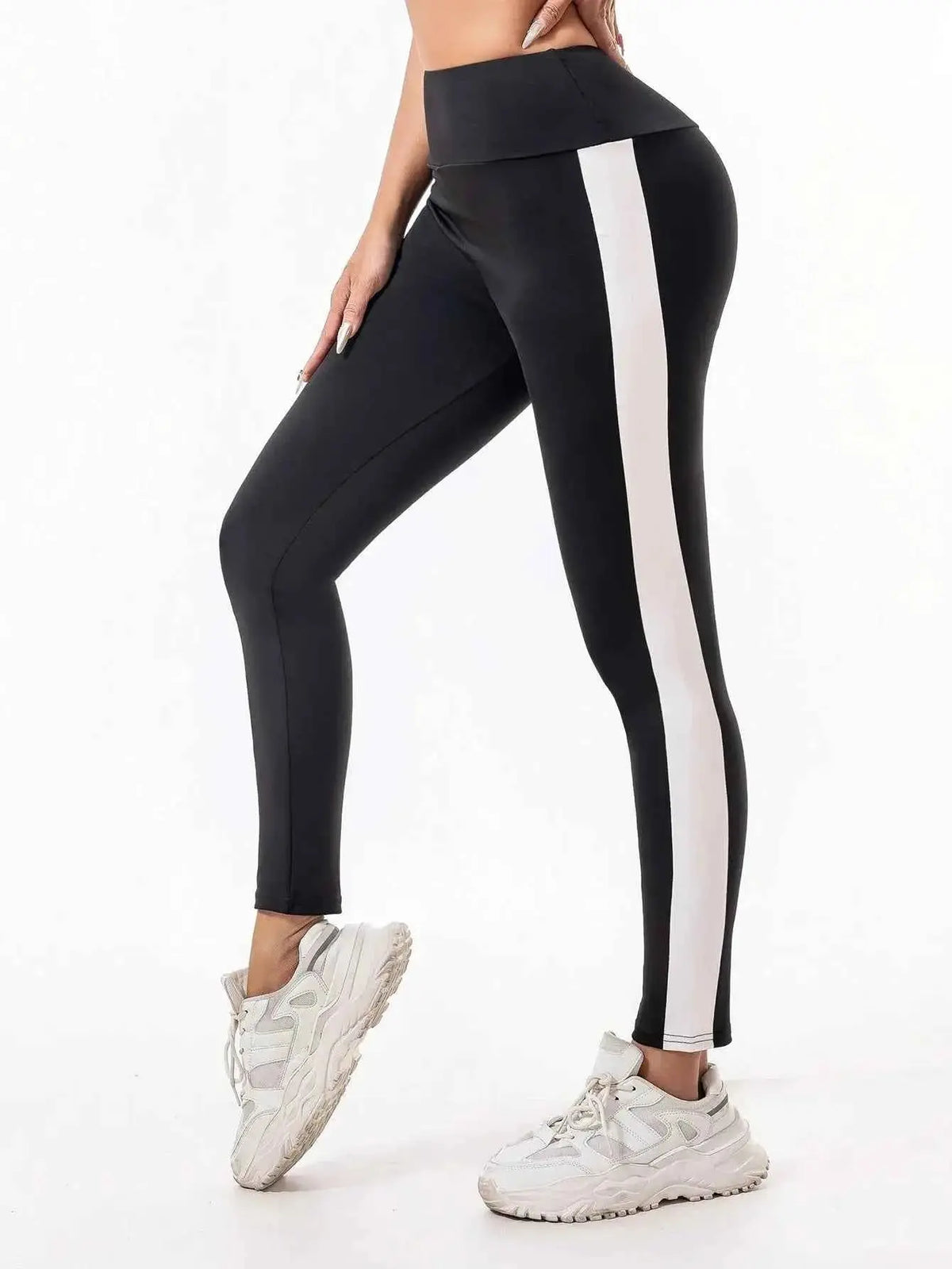 Leggings Women Wear High-Waisted Elastic Letter Stretch Leggings Hip Lift Yoga Fitness Pants