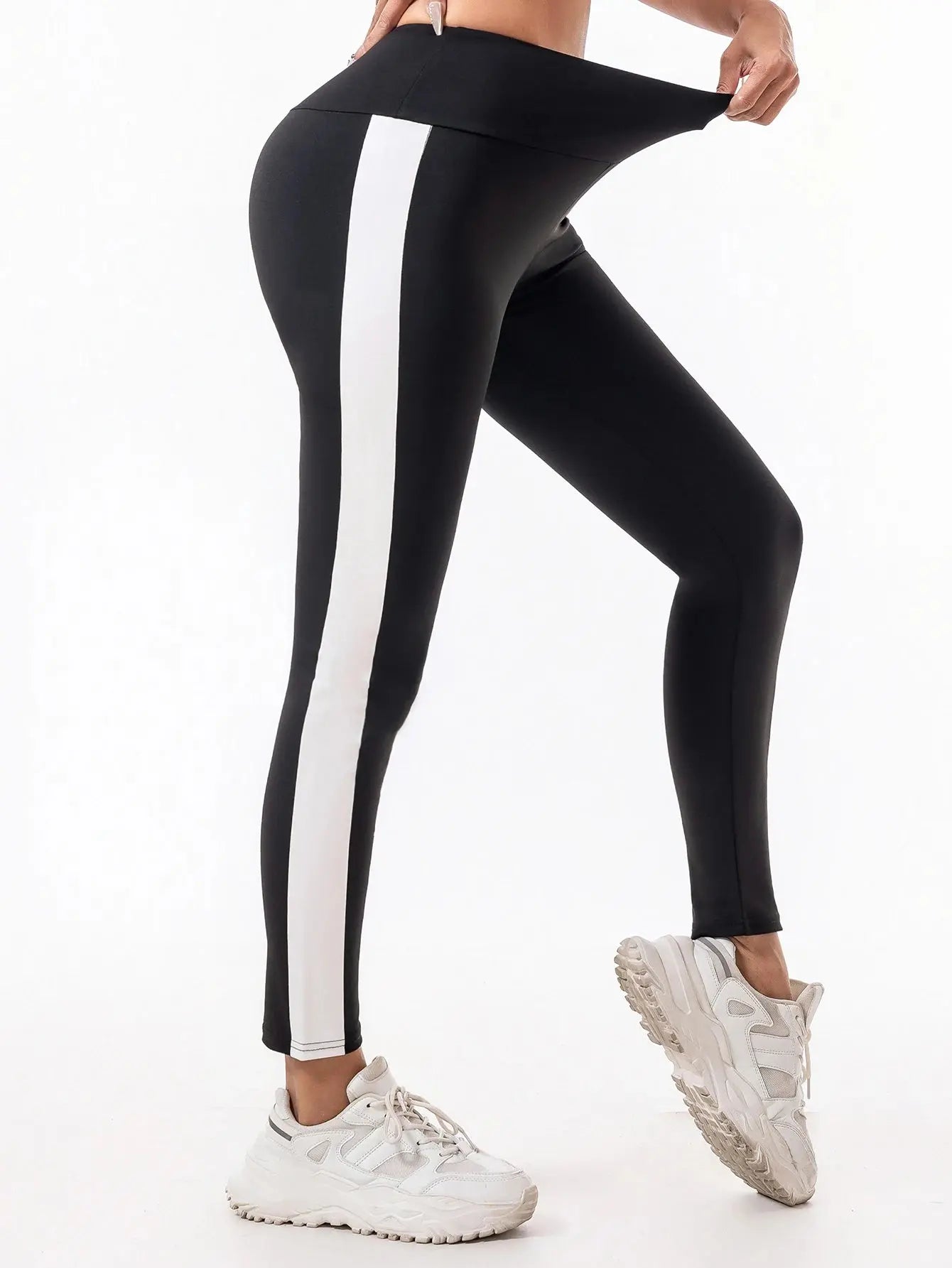 Leggings Women Wear High-Waisted Elastic Letter Stretch Leggings Hip Lift Yoga Fitness Pants luxecrown.co.uk