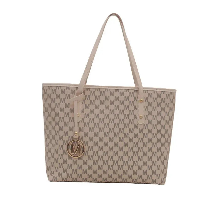 Letter Print Fashion Shoulder Bag Versatile Large Capacity Handbag Luxury Brand Bag Clutch Bag Retro Trend Commuter Tote Bag luxecrown.co.uk