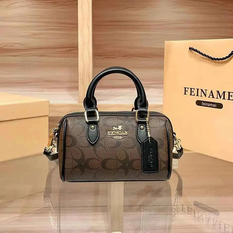 Light luxury brand Boston handbag women's 2026 autumn and winter new crossbody bag retro high-end single shoulder handbag