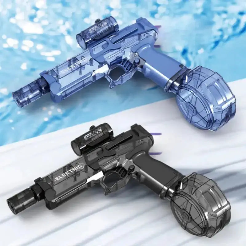 Long Range Electric Shooting Water Gun With Lighting Toys High-pressure Full Automatic Shooting Water Beach Toy Gun For KidAdult Streetsharks