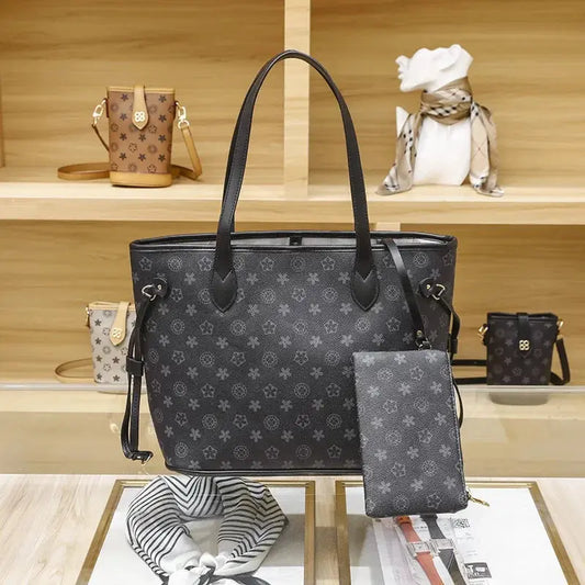 Love Sundaywomen's Fashionable Tote Bag 2023 New Large Capacity Vintage High-end Handbag Soft Top-handle Bag Streetsharks