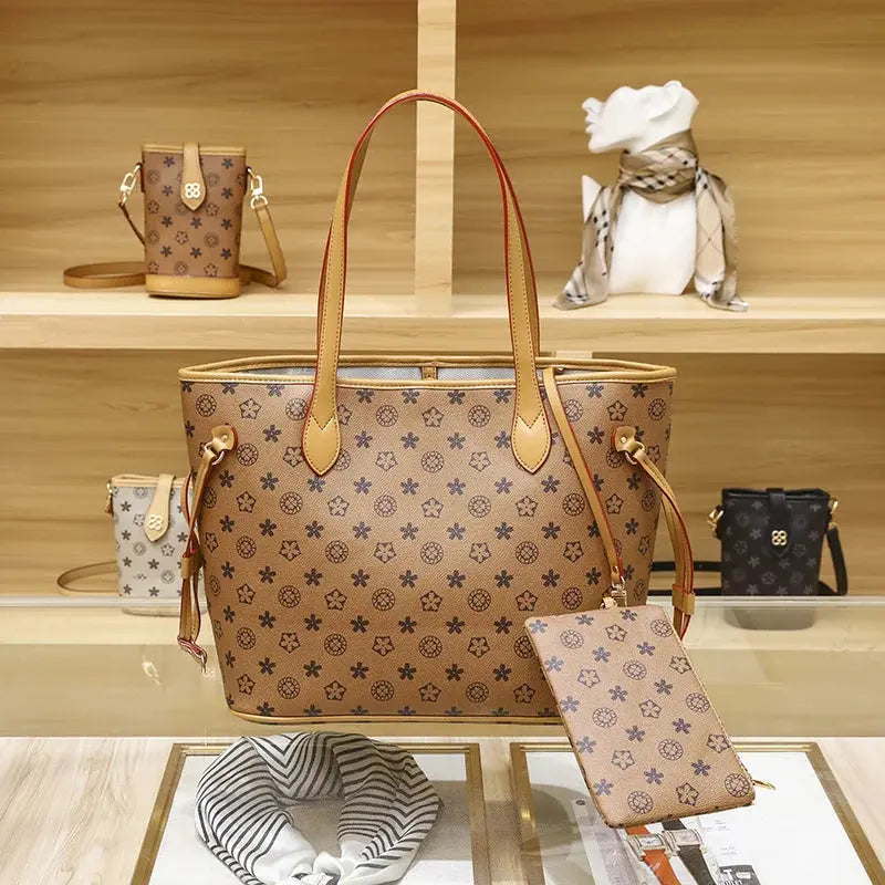 Love Sundaywomen's Fashionable Tote Bag 2023 New Large Capacity Vintage High-end Handbag Soft Top-handle Bag Streetsharks