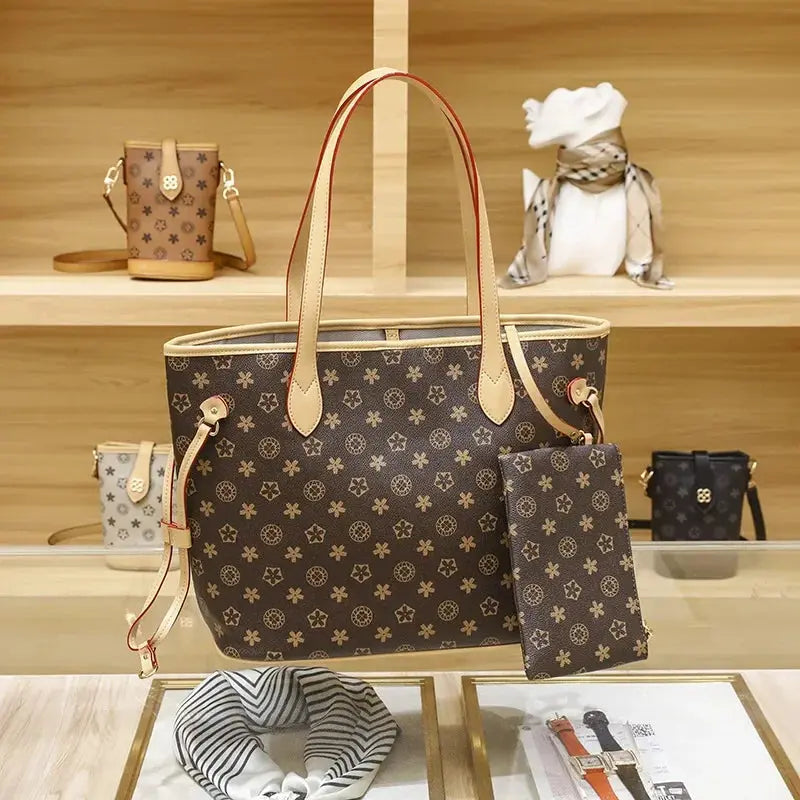 Love Sundaywomen's Fashionable Tote Bag 2023 New Large Capacity Vintage High-end Handbag Soft Top-handle Bag - Streetsharks