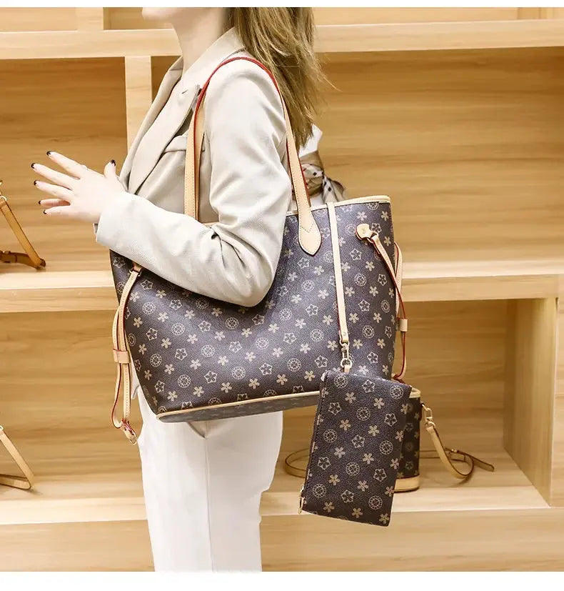 Love Sundaywomen's Fashionable Tote Bag 2023 New Large Capacity Vintage High-end Handbag Soft Top-handle Bag Streetsharks