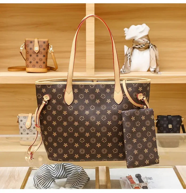 Love Sundaywomen's Fashionable Tote Bag 2023 New Large Capacity Vintage High-end Handbag Soft Top-handle Bag Streetsharks