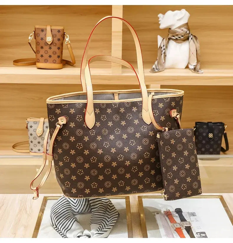 Love Sundaywomen's Fashionable Tote Bag 2023 New Large Capacity Vintage High-end Handbag Soft Top-handle Bag Streetsharks