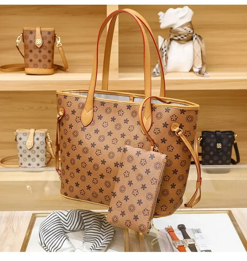 Love Sundaywomen's Fashionable Tote Bag 2023 New Large Capacity Vintage High-end Handbag Soft Top-handle Bag Streetsharks