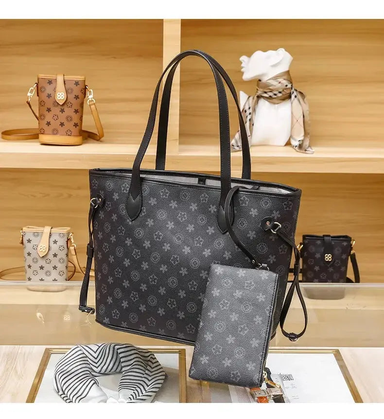 Love Sundaywomen's Fashionable Tote Bag 2023 New Large Capacity Vintage High-end Handbag Soft Top-handle Bag Streetsharks