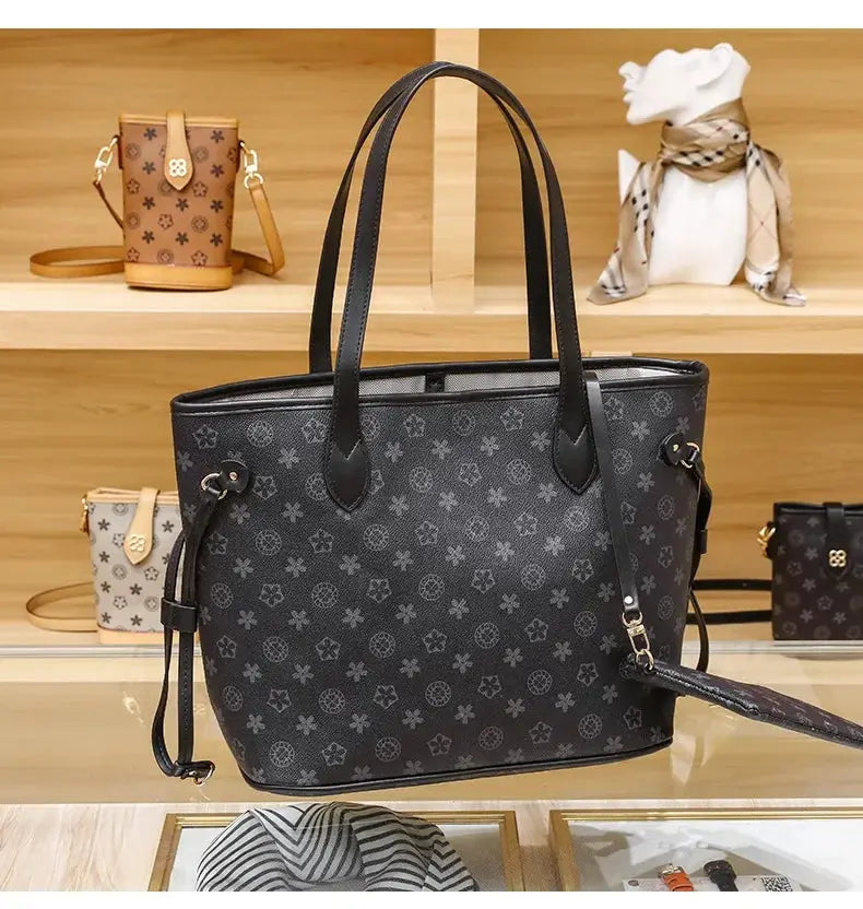 Love Sundaywomen's Fashionable Tote Bag 2023 New Large Capacity Vintage High-end Handbag Soft Top-handle Bag Streetsharks