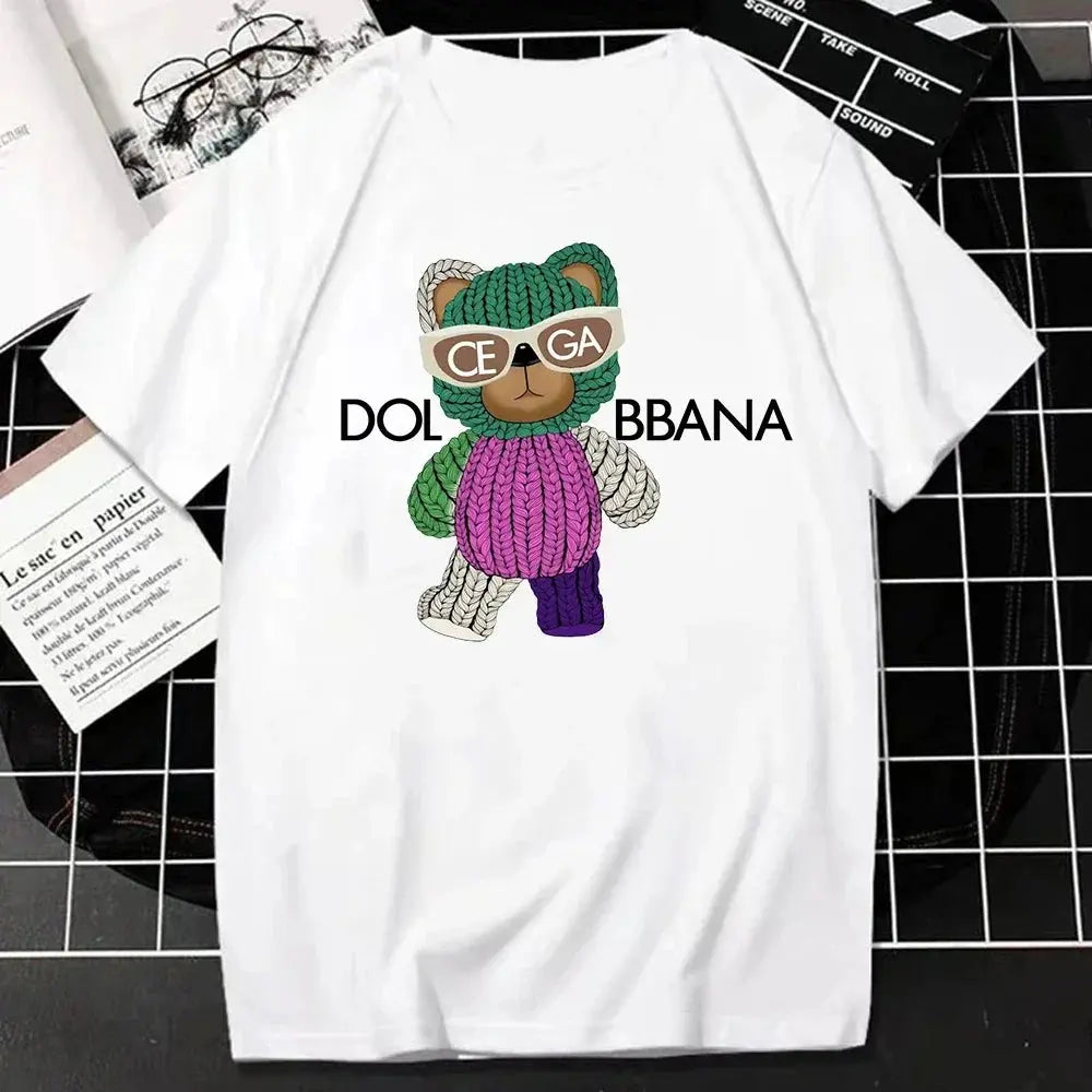 Luxury Brand Fashion T Shirt for Men Summer Letters Print Short Sleeve Tshirt Casual Breathable Women T-Shirt Kids Clothing Streetsharks