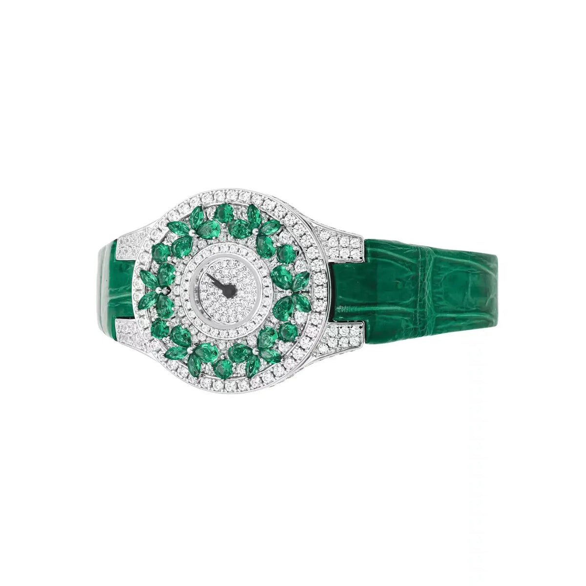 Luxury Brand Woman Watch Qualities Diamond Emerald Watches Ladies Leather Brcalaet Elegant Montre Femme watch for women luxecrown.co.uk